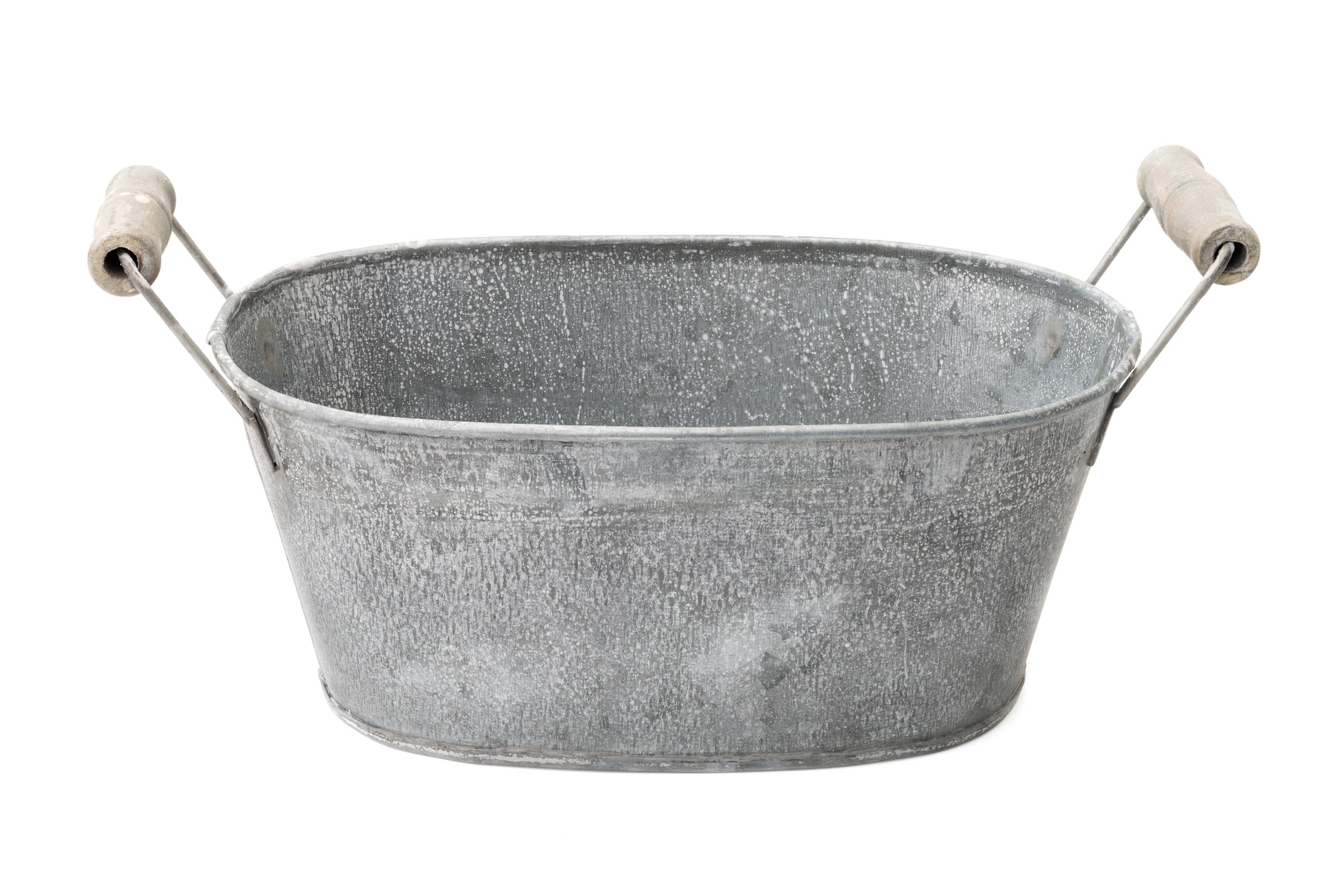 Zinc-coated washbowl